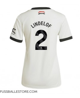 Günstige Manchester United Victor Lindelof #2 3rd trikot Damen 2024-25 Kurzarm
